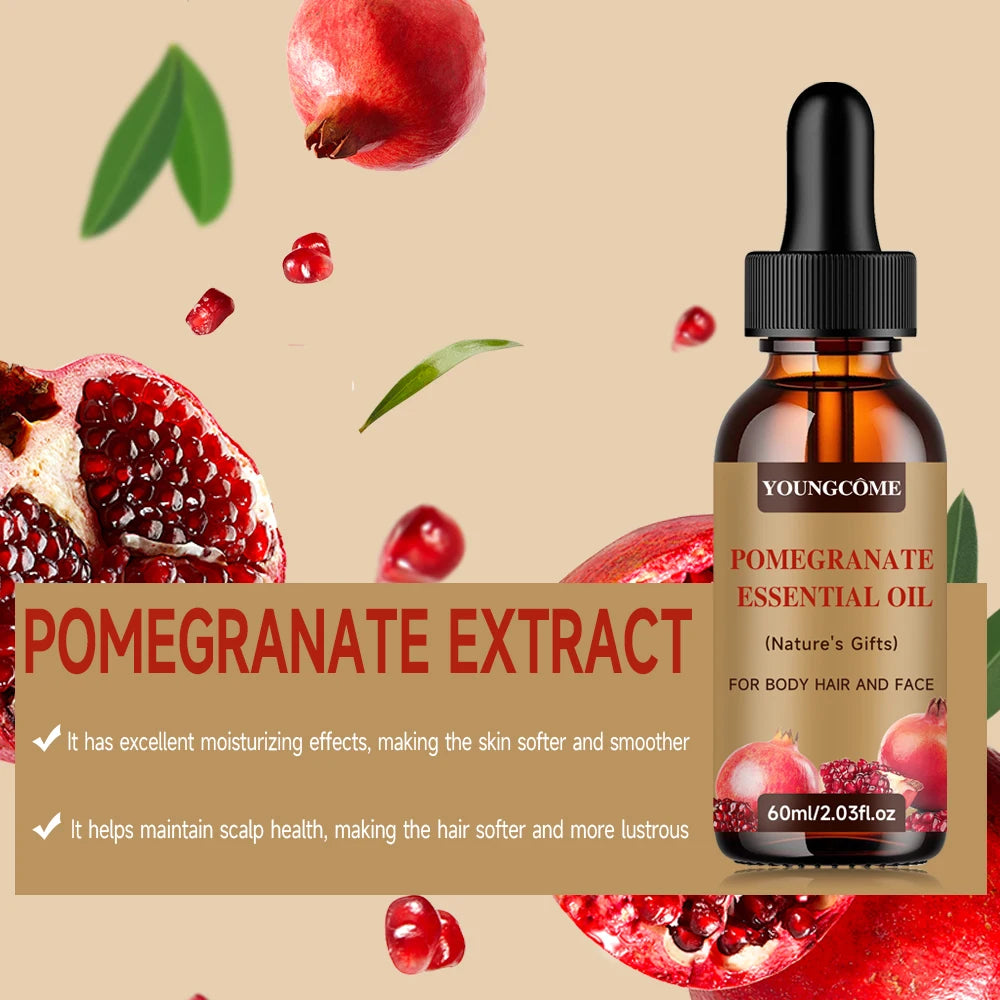 Pomegranate Hair Growth Essential Oil Face and Body Skin Care Essential Oil Moisturizing Massage Essential Oil
