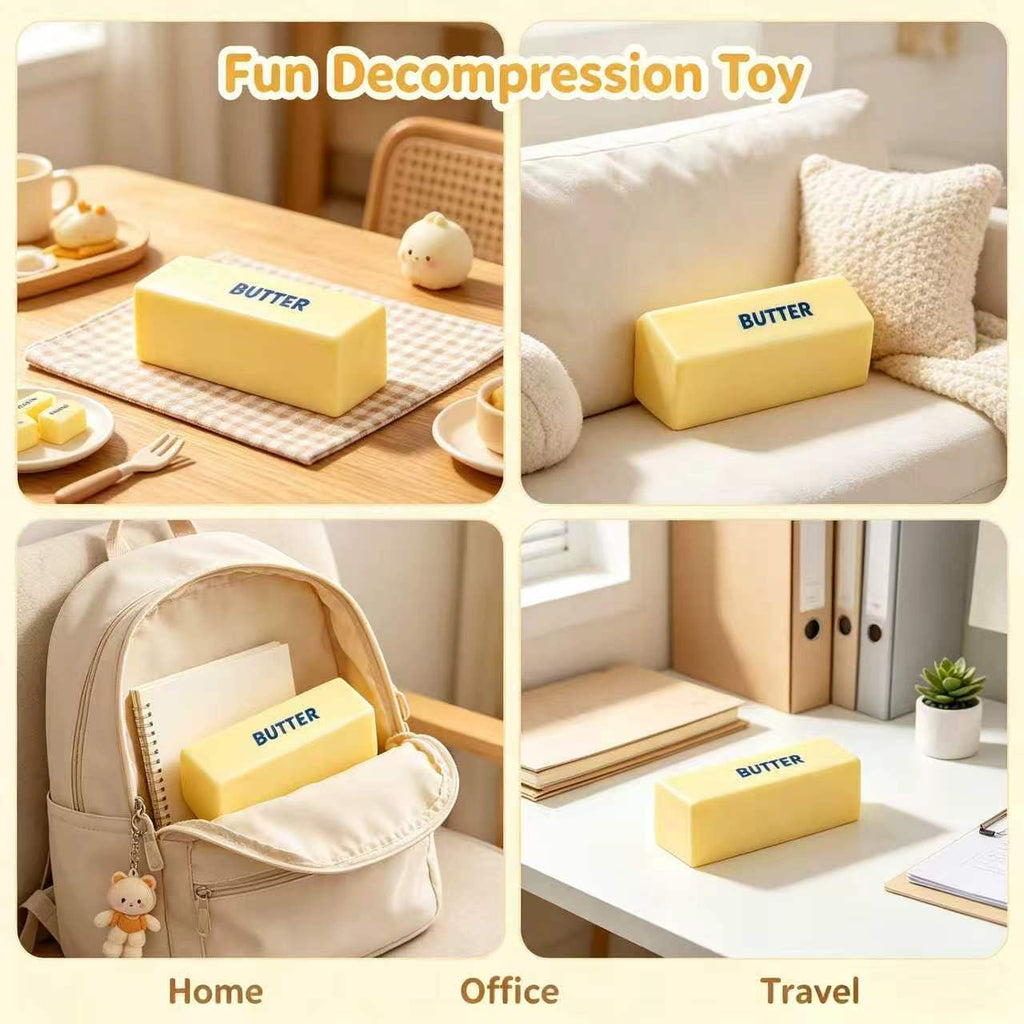 6Pcs Slow Rising Butter Squishies Fidget Toys Adults, Slow Rebound Stress Balls Stress Relief & Fidget Toys for ADHD, Easter Basket Stuffers Easter Gifts