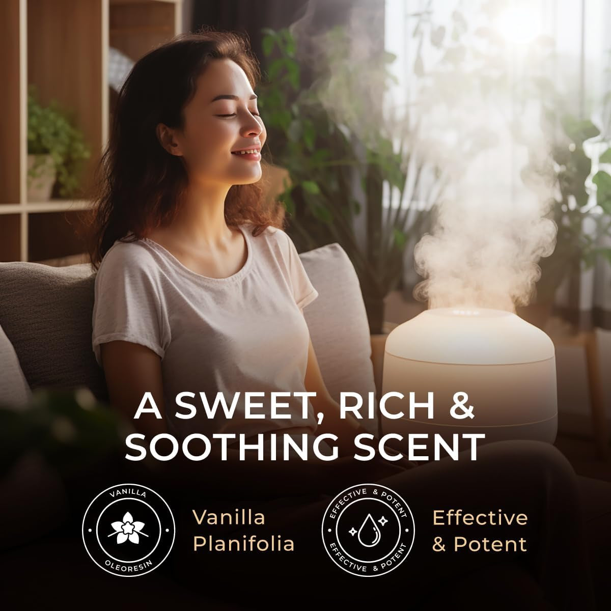 Vanilla Essential Oil for Diffuser - Vanilla Oleoresin Essential Oil - Vanilla Essential Oil for Skin & Candle Making - Long Lasting Vanilla Oil Perfume (10Ml)