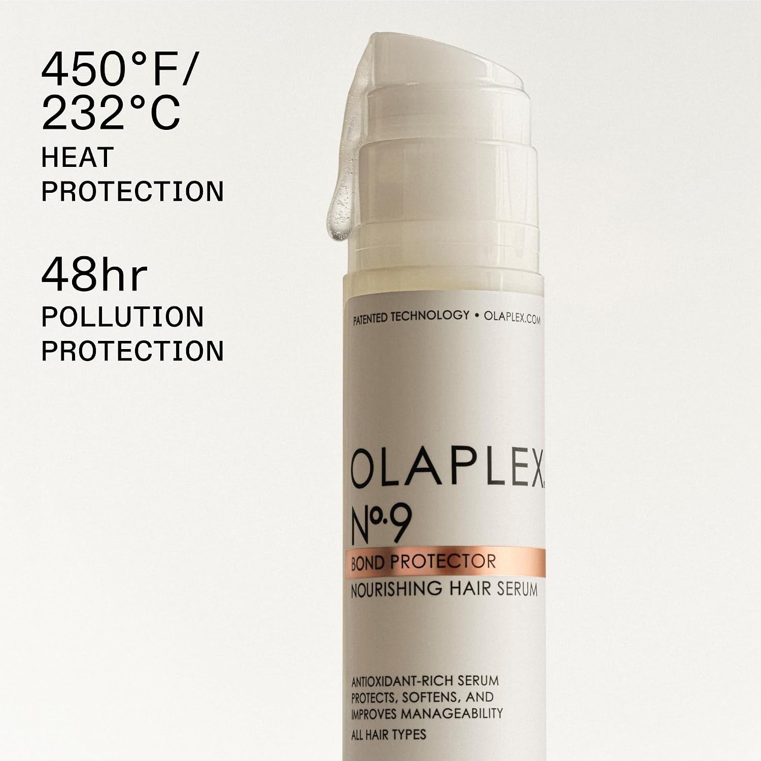 OLAPLEX N°.9 Bond Protector™ Hair Serum | Heat Protectant & Softens, 90 Ml