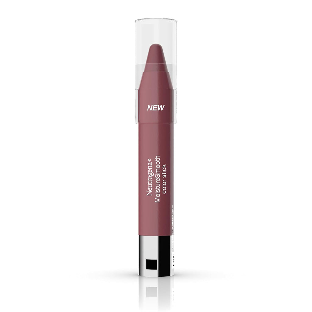 Neutrogena Moisture Smooth Color Stick for Lips, Moisturizing and Conditioning Lipstick with a Balm-Like Formula, Nourishing Shea Butter and Fruit Extracts, 120 Berry Brown.011 Oz (Pack of 1)