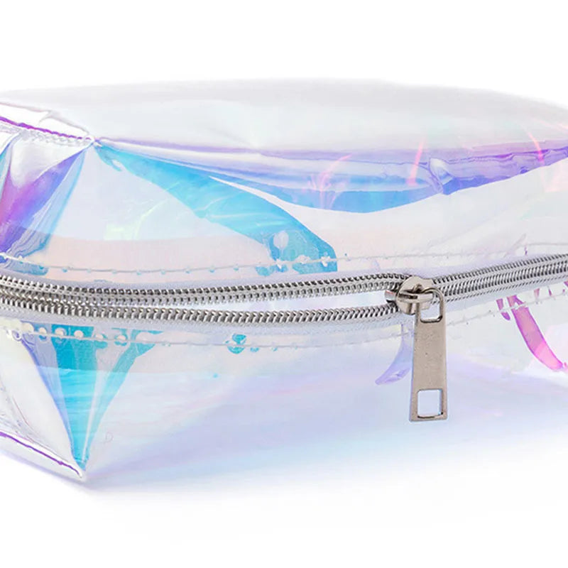 Holographic Makeup Bag Cosmetic Travel Bag Toiletry Organizer Purse for Women 2023 New Colorful Organizer Pouch Travel Fashion
