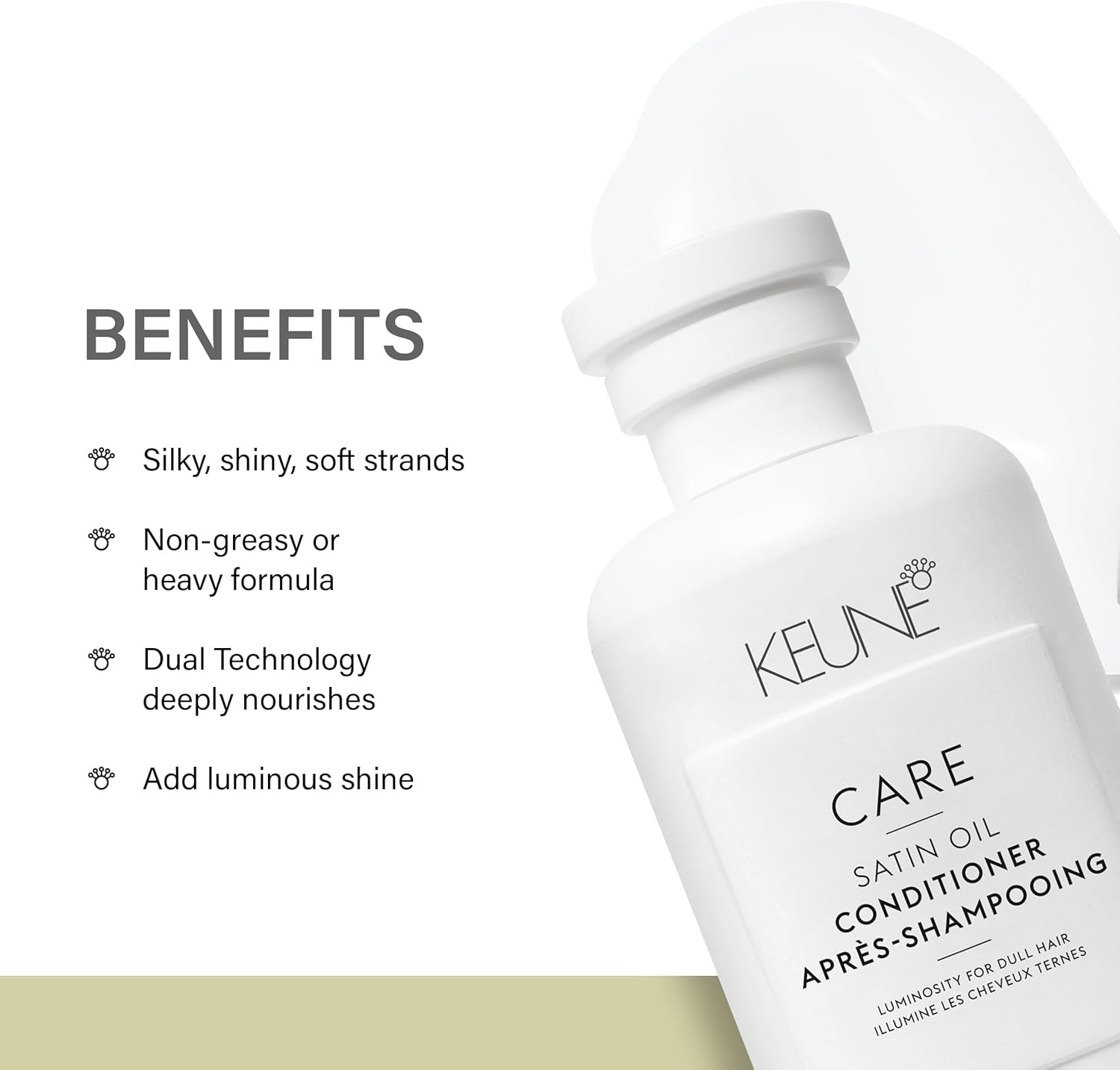 Care Line Satin Oil Conditioner - Illuminating Conditioner for Dry and Dull Hair 250 Ml