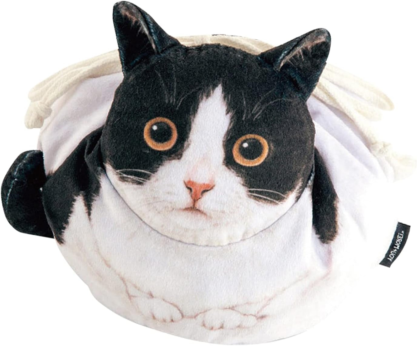 Cat Cosmetic Bag - Cat Shaped Funny Kitten Drawstring Toiletry Bag,Soft Makeup Travel Bag Organizer and Cat Coin Pouch Purse for Bathroom, Vacation, Gym