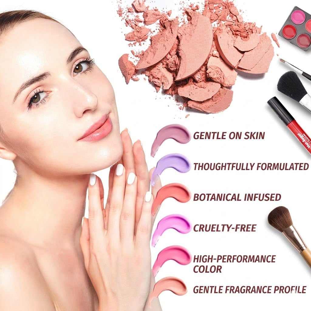 All in One Makeup Set for Teenager Girls, Full Makeup Kit for Beginners Includes Eye Shadow Palette Blush Lip Gloss Lipstick Lip Pencil Eye Pencil Brush Mirror (Pink Heart)