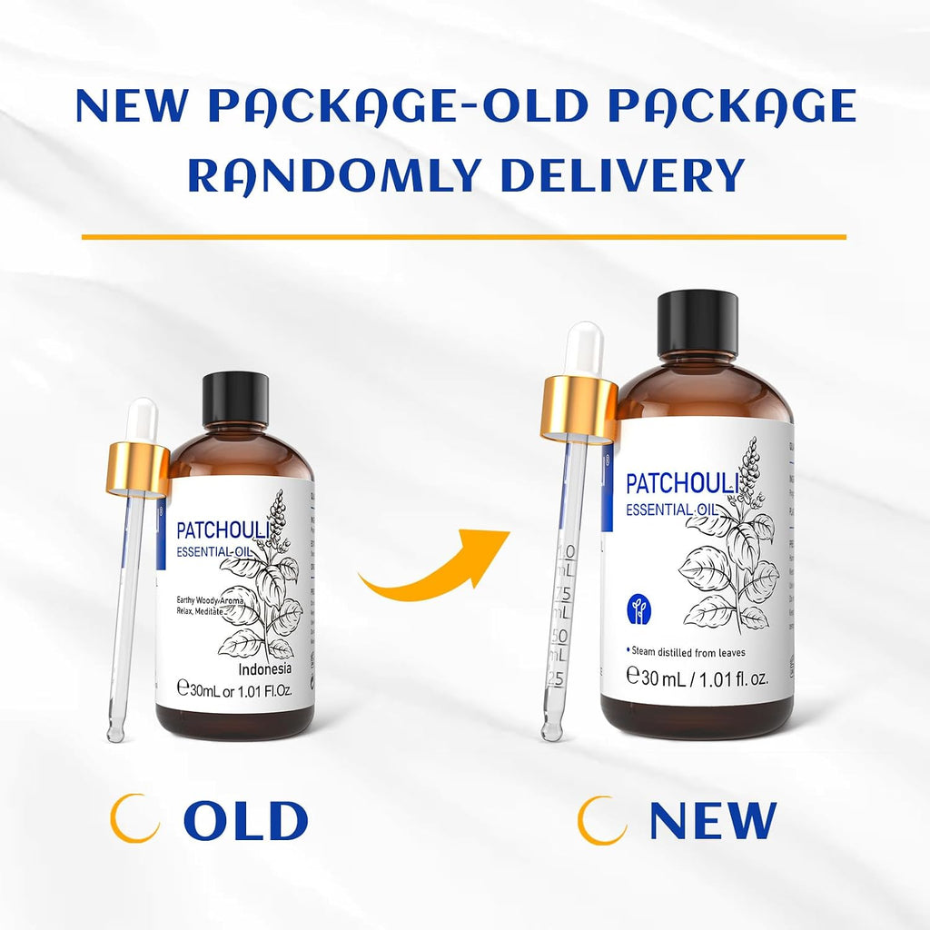 Patchouli Essential Oil for Diffuser,Aromatherapy,Skin&Hair Care | for Facial Care, Hair Use, Aroma Diffuser, Candle Craft,Soap Making&Diy Perfume-Daily Bottle 30Ml/1 Fl Oz
