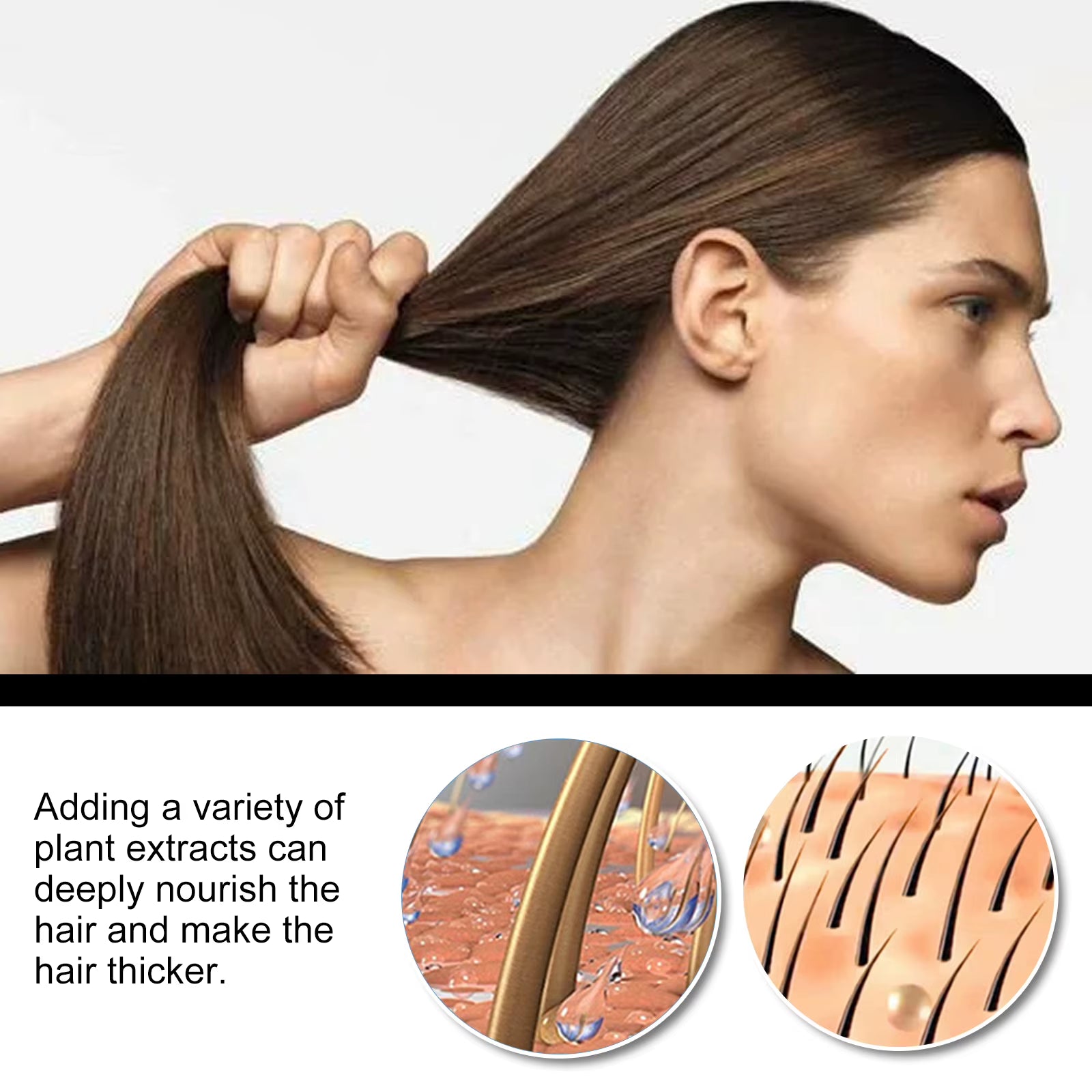 Hair Essential Oil Frizzy Hair Repair Damage Improve Dryness Thickening Hair Root Nourish Scalp Spray Hydrating Hair Conditioner