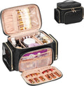Large Makeup Bag with Brushes Compartments Travel Toiletry Bags for Women