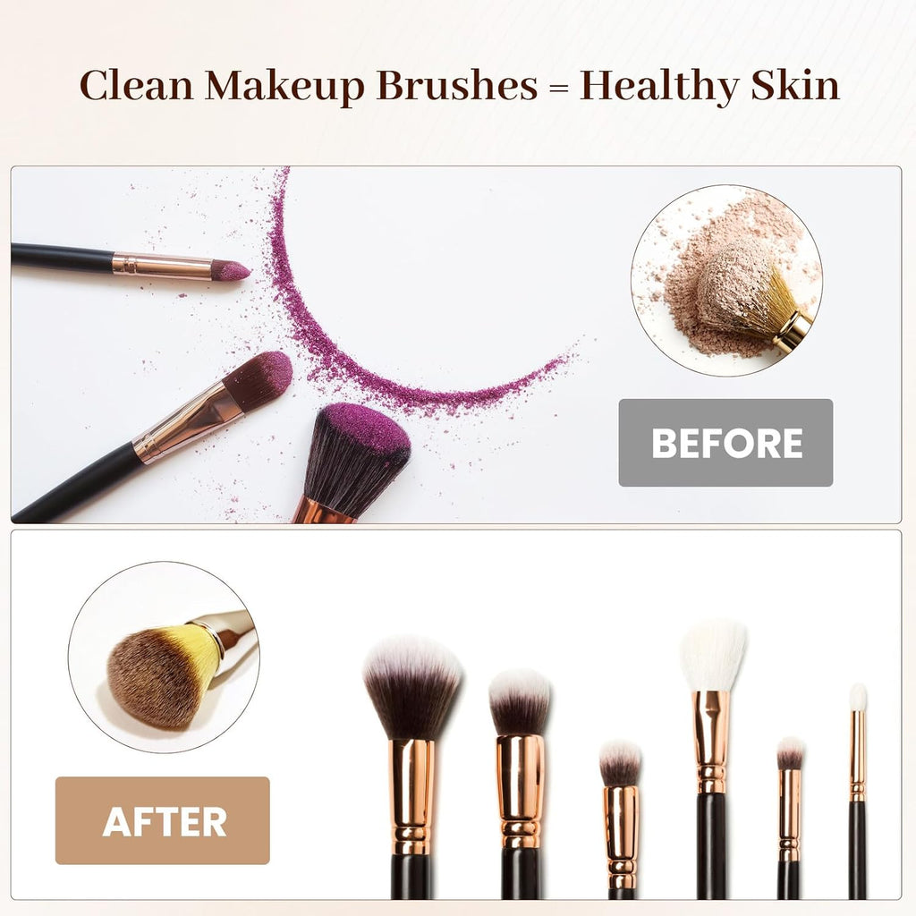 Electric Makeup Brush Cleaner and Dryer - Rapid Cleaning and Drying Solution for Cosmetic Brushes - Automatic Brush Spinner Washer