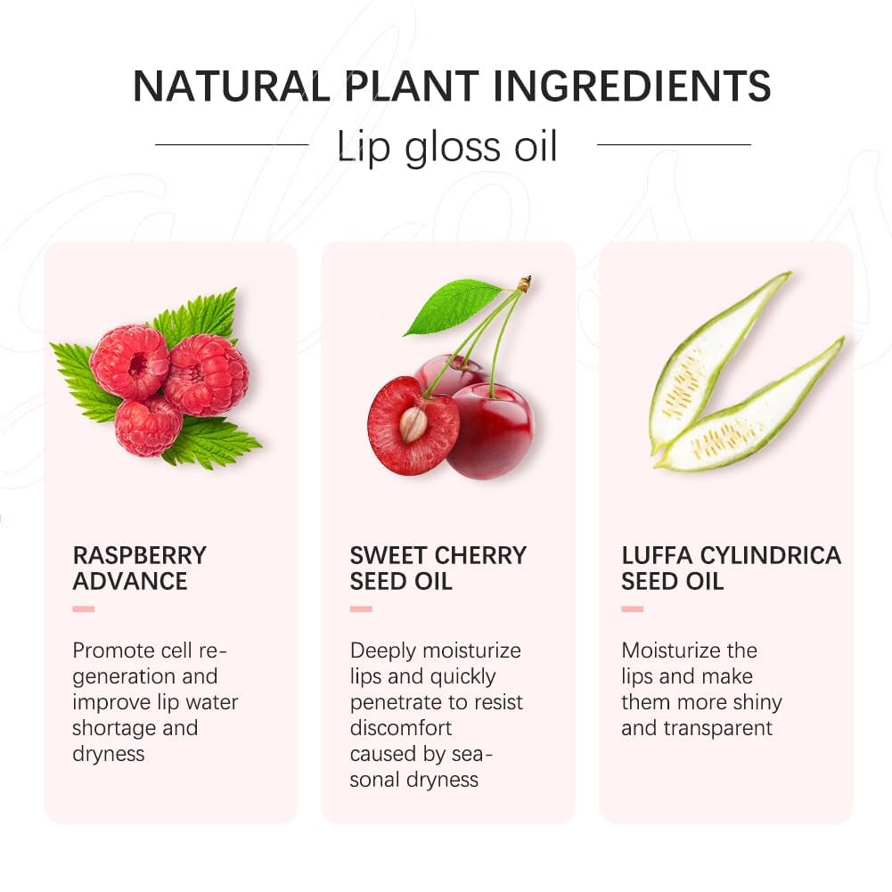 Hydrating Lip Glow Oil, Moisturizing Lip Glow Oil, Lip Plumper Gloss, Transparent Lip Gloss, Lip Oil, Plumping Lip Oil, Lip Balm, Tinted Lip Balm Lip Care