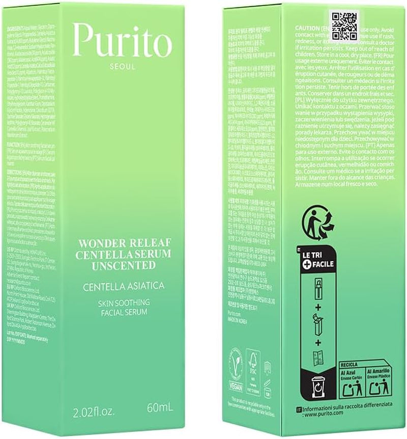 Centella Unscented Serum for Sensitive Skin, 60Ml