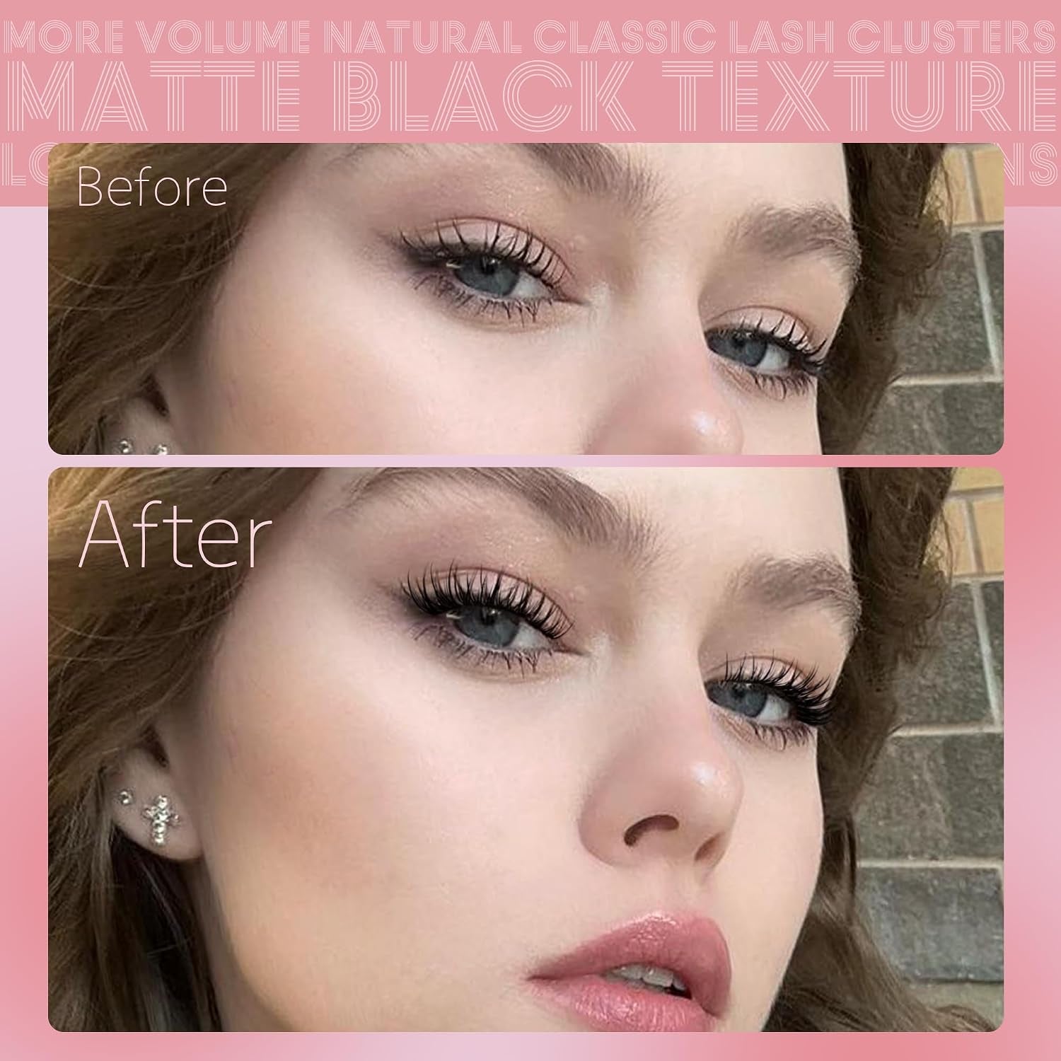 Natural Lash Clusters Wispy Cluster Eyelash Extensions 9-12MM Volume Individual Lashes 132Pcs CC Curl Classic Eyelash Clusters Soft Lash Extensions Easy to Apply for Beginners by