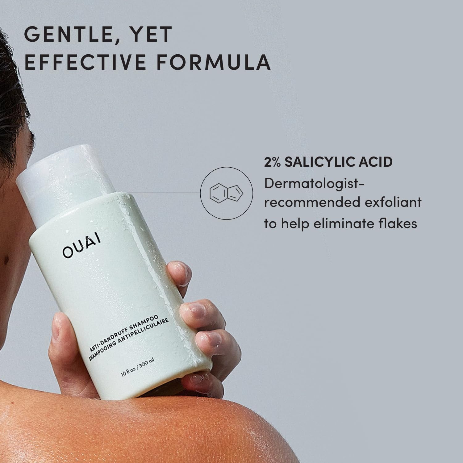 Anti-Dandruff Shampoo - Soothing Salicylic Acid Shampoo for Flaky, Dry and Itchy Scalp - Reduces Itching, Redness and Irritation - Sulfate Free Scalp Care - 300Ml