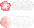 Silicone Coaster Molds,  6 Pack Flower Coaster Resin Molds DIY Epoxy Resin Coaster Molds Flower Silicone Tray Resin Casting Molds Irregular Epoxy Resin Agate Coaster Cup Mat Molds, 2 Styles