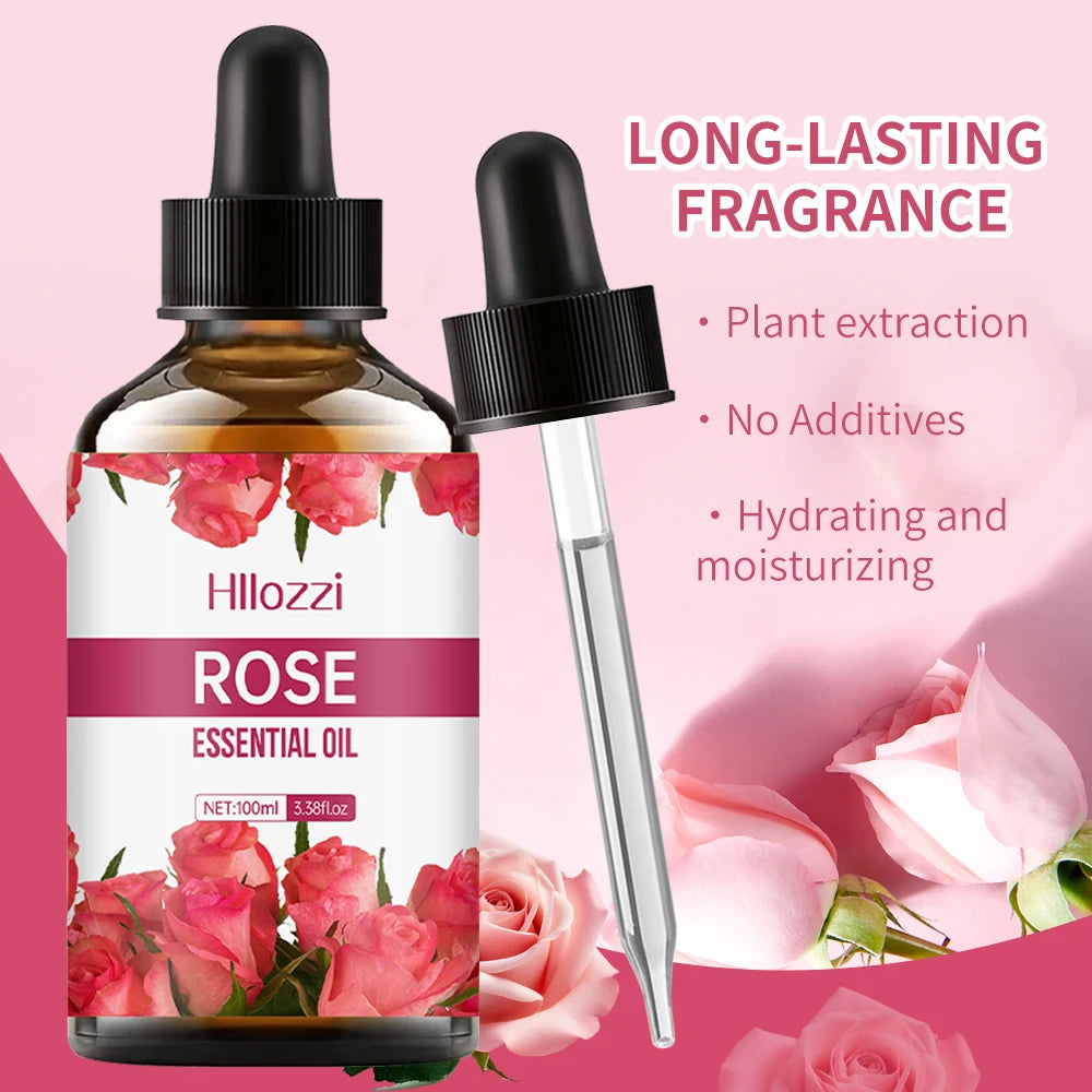 Rose Essential Oil Face and Body Skin Care Essential Oil Moisturizing Massage Essential Oil