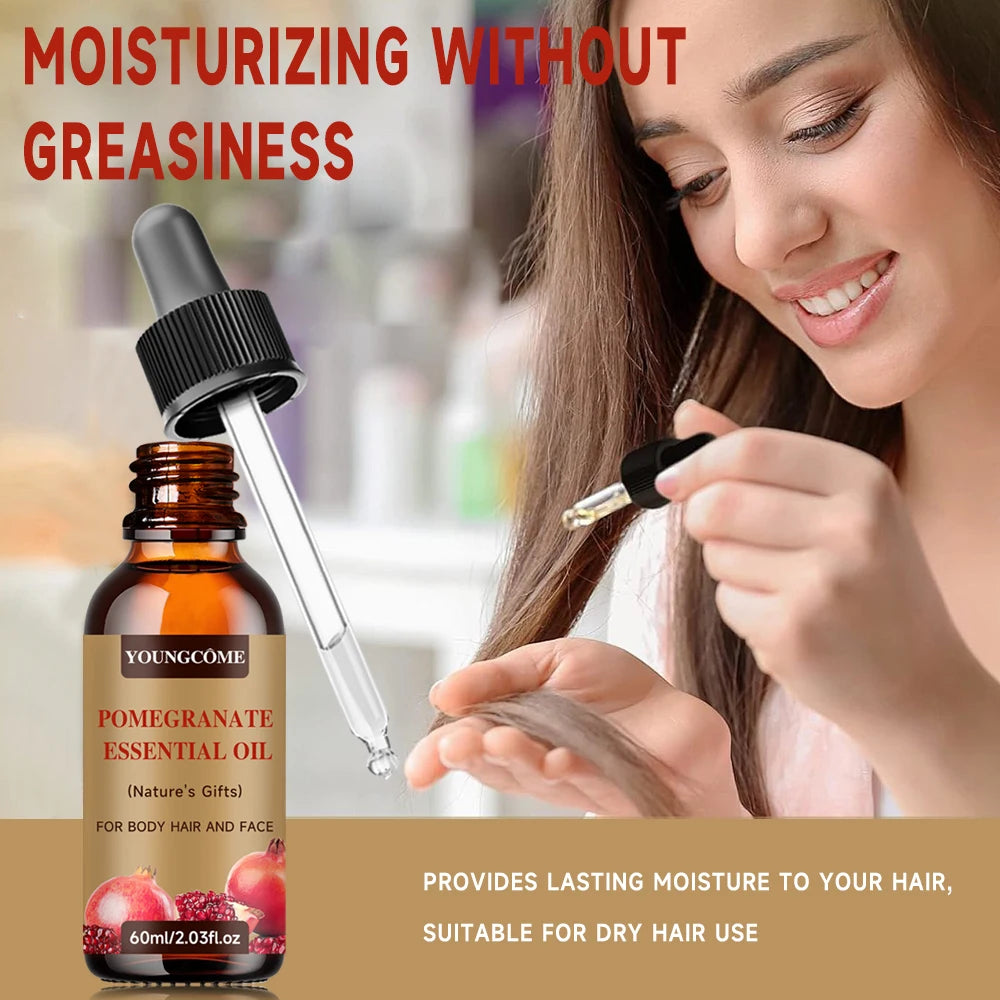 Pomegranate Hair Growth Essential Oil Face and Body Skin Care Essential Oil Moisturizing Massage Essential Oil