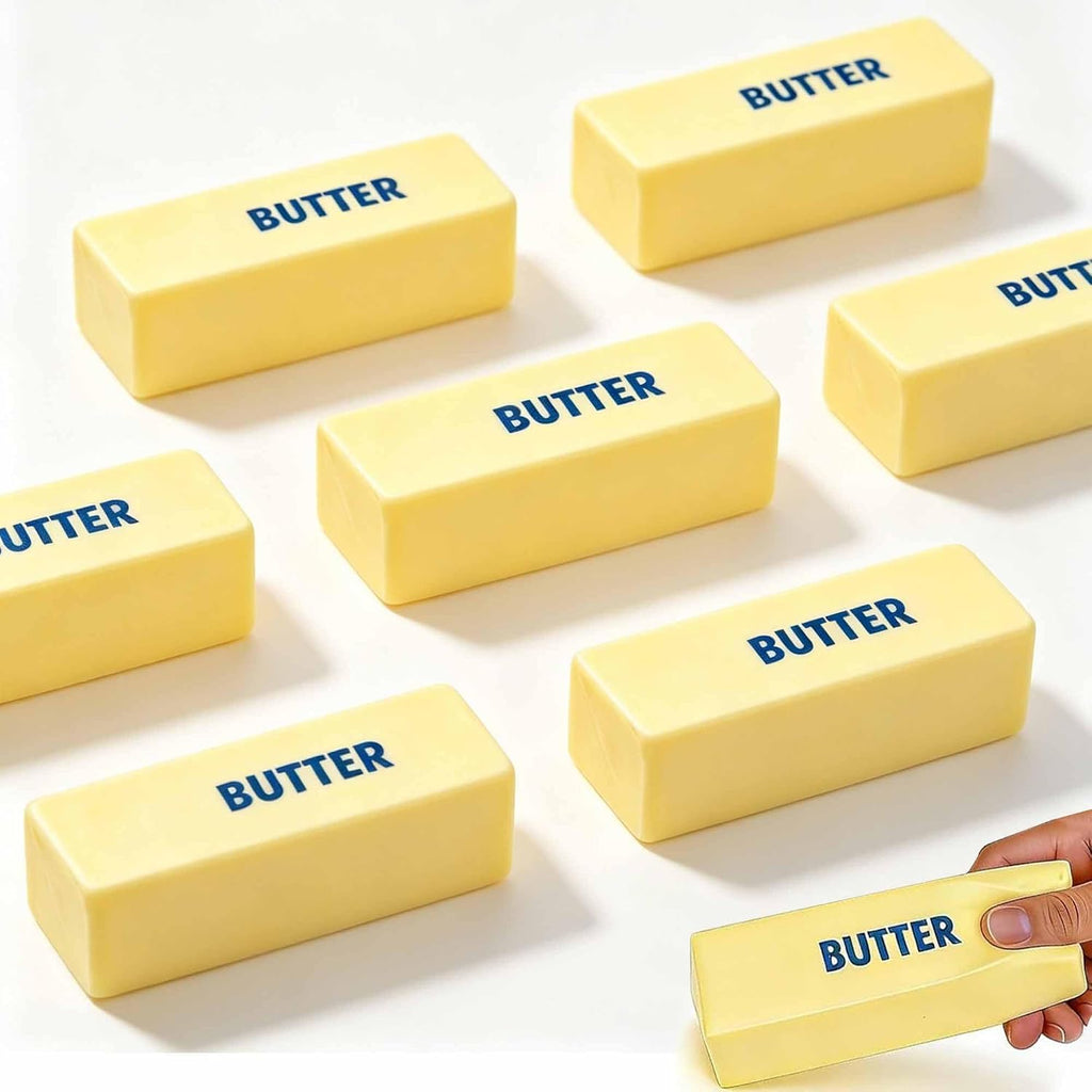 6Pcs Slow Rising Butter Squishies Fidget Toys Adults, Slow Rebound Stress Balls Stress Relief & Fidget Toys for ADHD, Easter Basket Stuffers Easter Gifts
