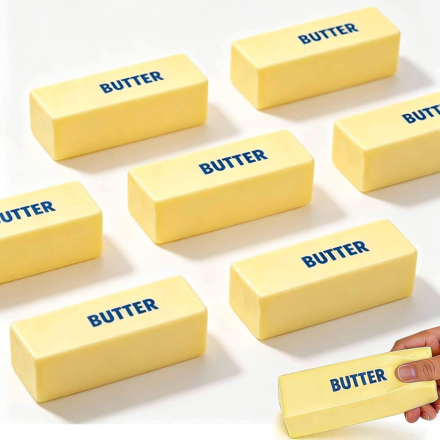 6Pcs Slow Rising Butter Squishies Fidget Toys Adults, Slow Rebound Stress Balls Stress Relief & Fidget Toys for ADHD, Easter Basket Stuffers Easter Gifts