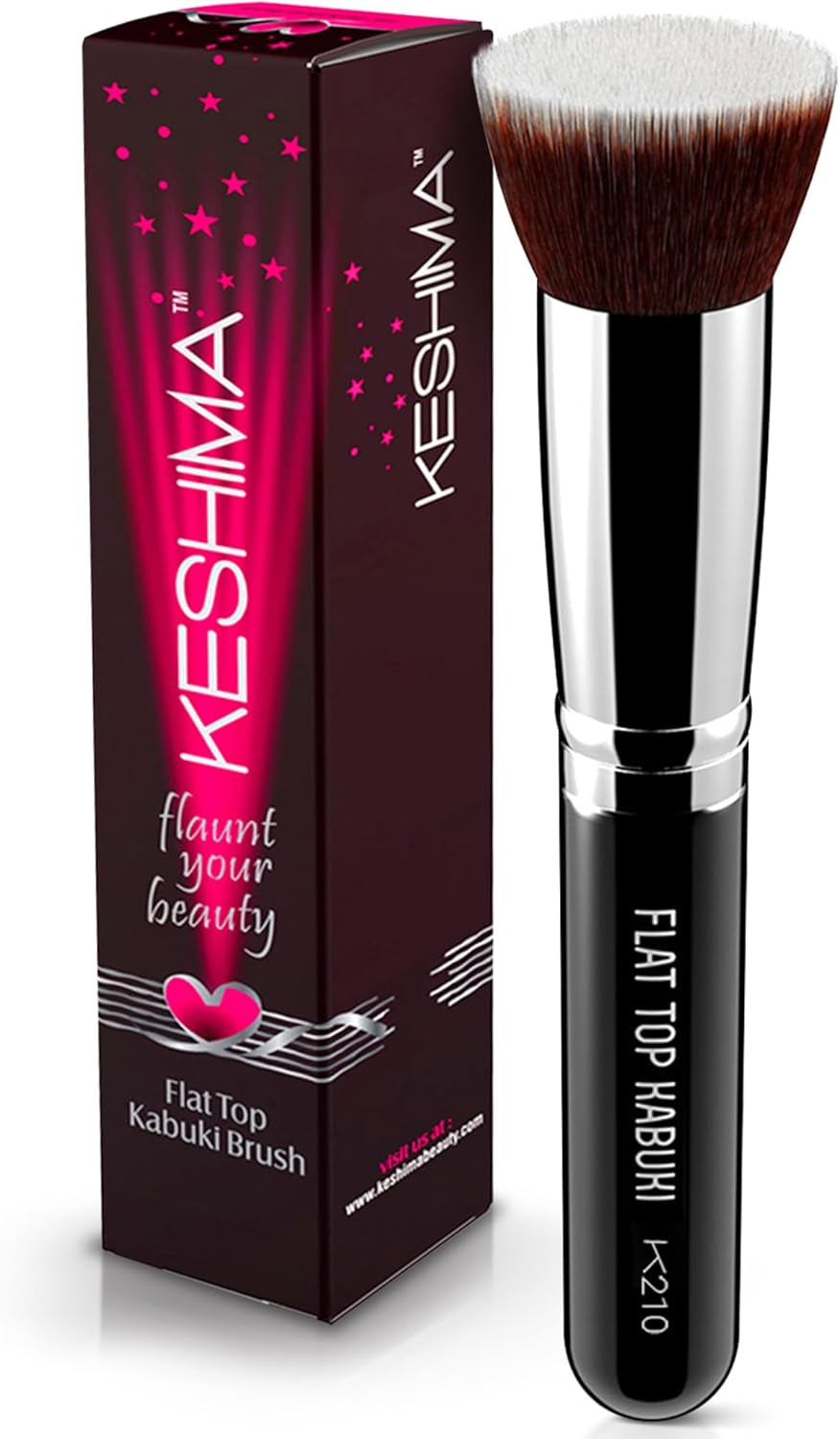 Flat Top Kabuki Brush by  - Premium Foundation Brush