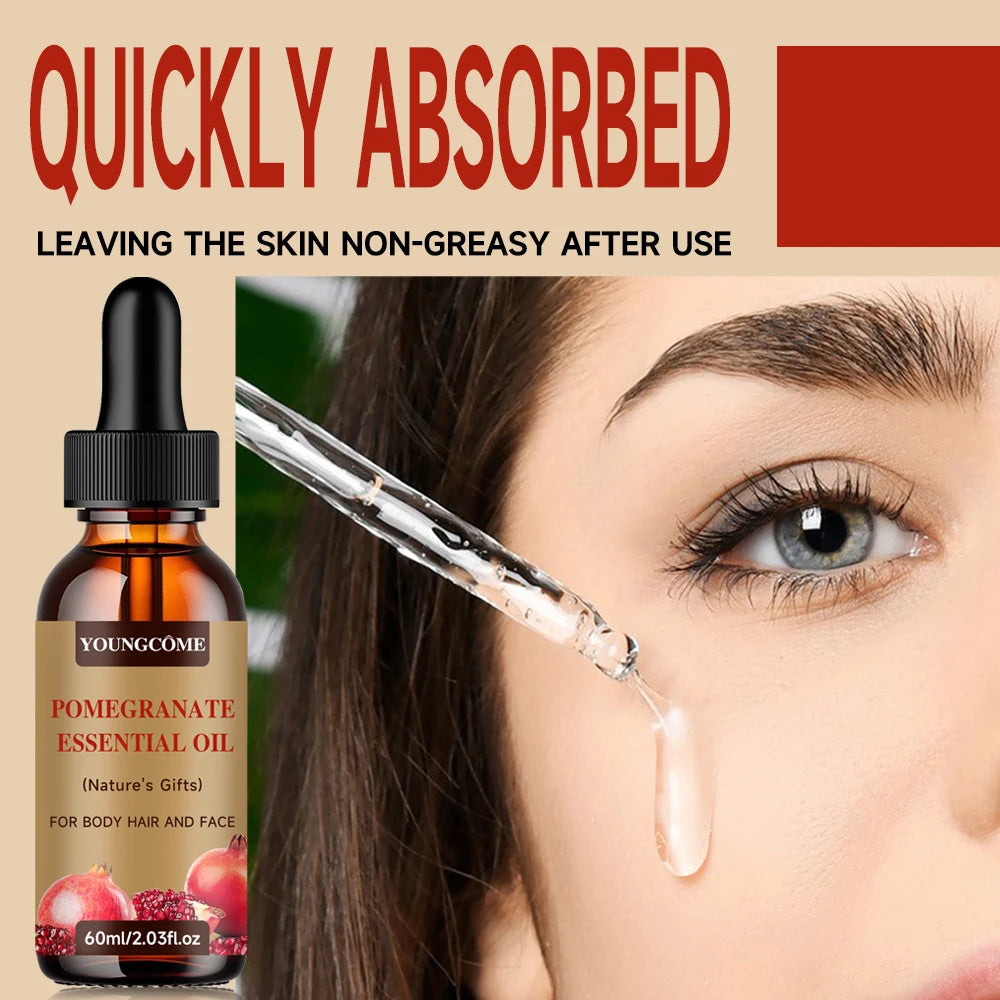 Pomegranate Hair Growth Essential Oil Face and Body Skin Care Essential Oil Moisturizing Massage Essential Oil