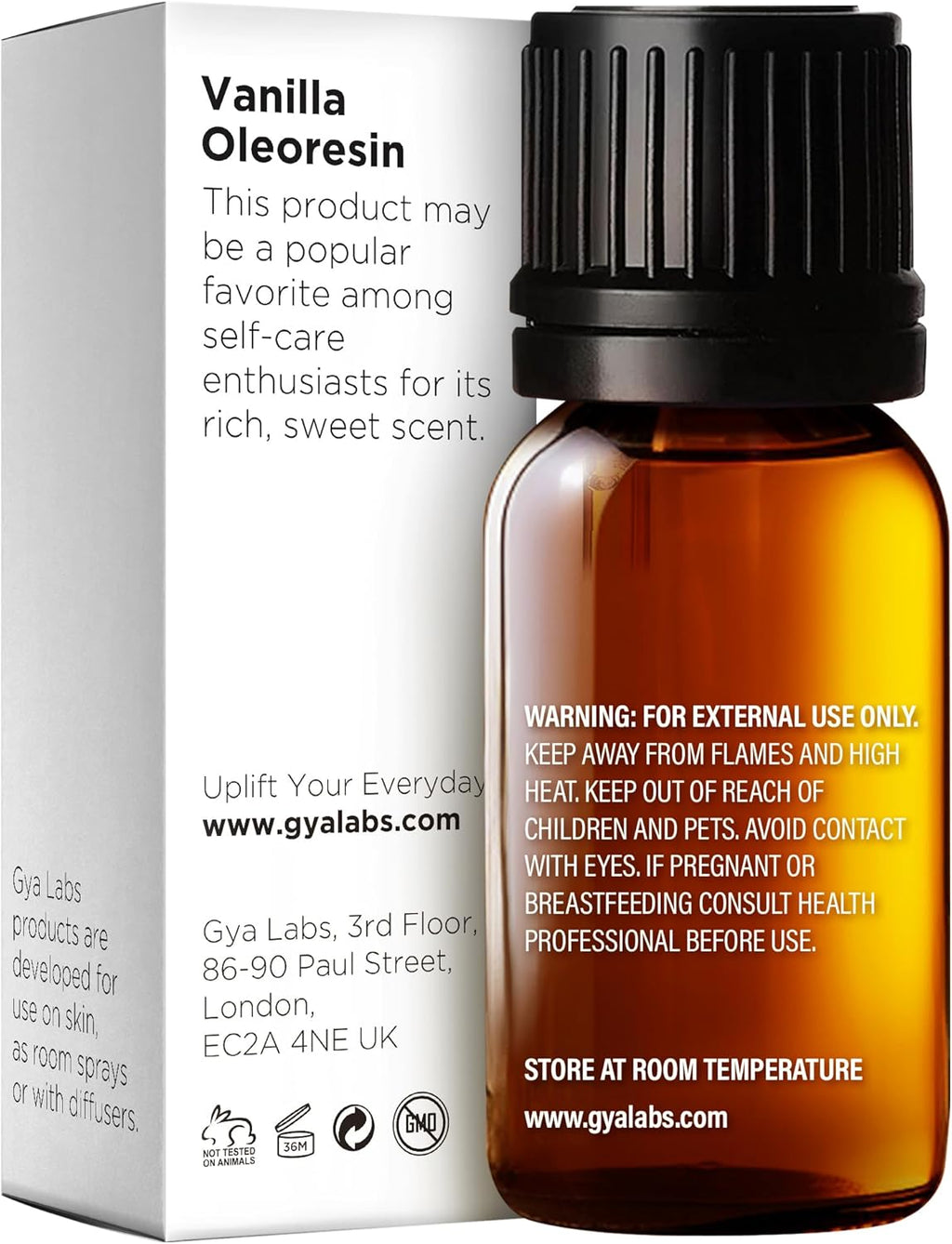 Vanilla Essential Oil for Diffuser - Vanilla Oleoresin Essential Oil - Vanilla Essential Oil for Skin & Candle Making - Long Lasting Vanilla Oil Perfume (10Ml)