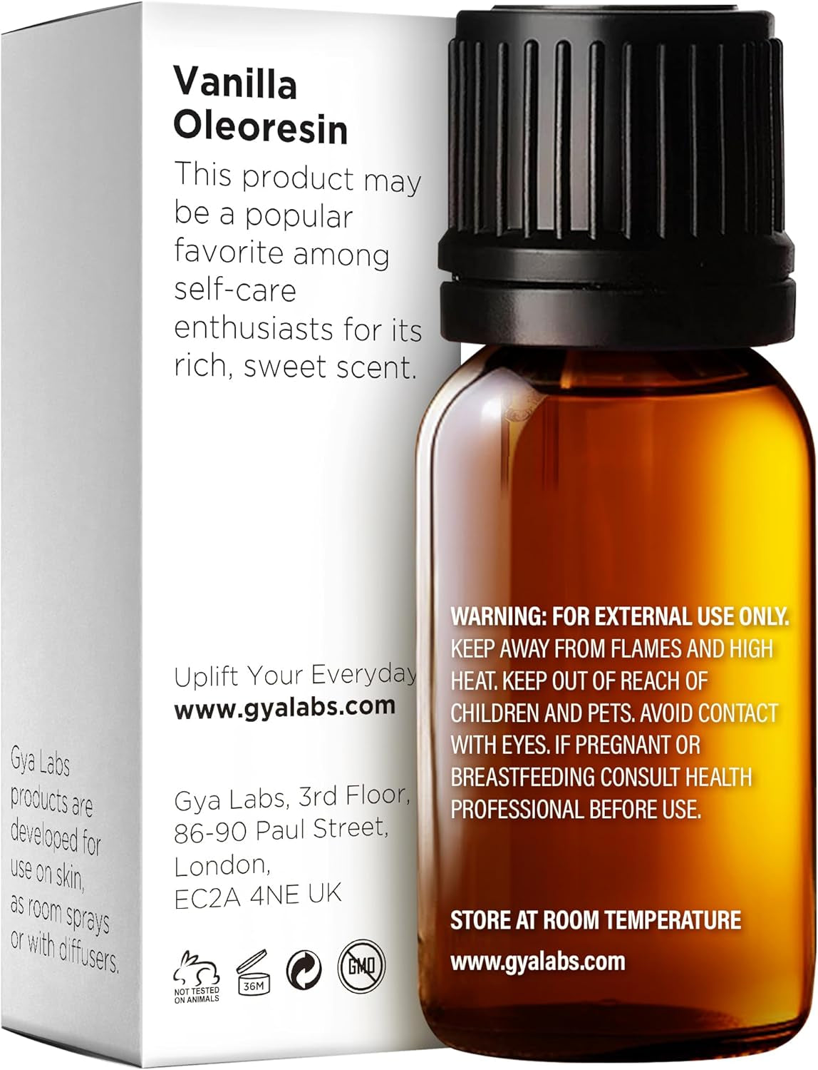 Vanilla Essential Oil for Diffuser - Vanilla Oleoresin Essential Oil - Vanilla Essential Oil for Skin & Candle Making - Long Lasting Vanilla Oil Perfume (10Ml)