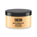 Sacha Buttercup Setting Powder – Medium to Deep Skin Tones Translucent Loose Face Powder, Flashback-Resistant, Oil Control, Long-Wear Matte Finish (1.75 Oz)