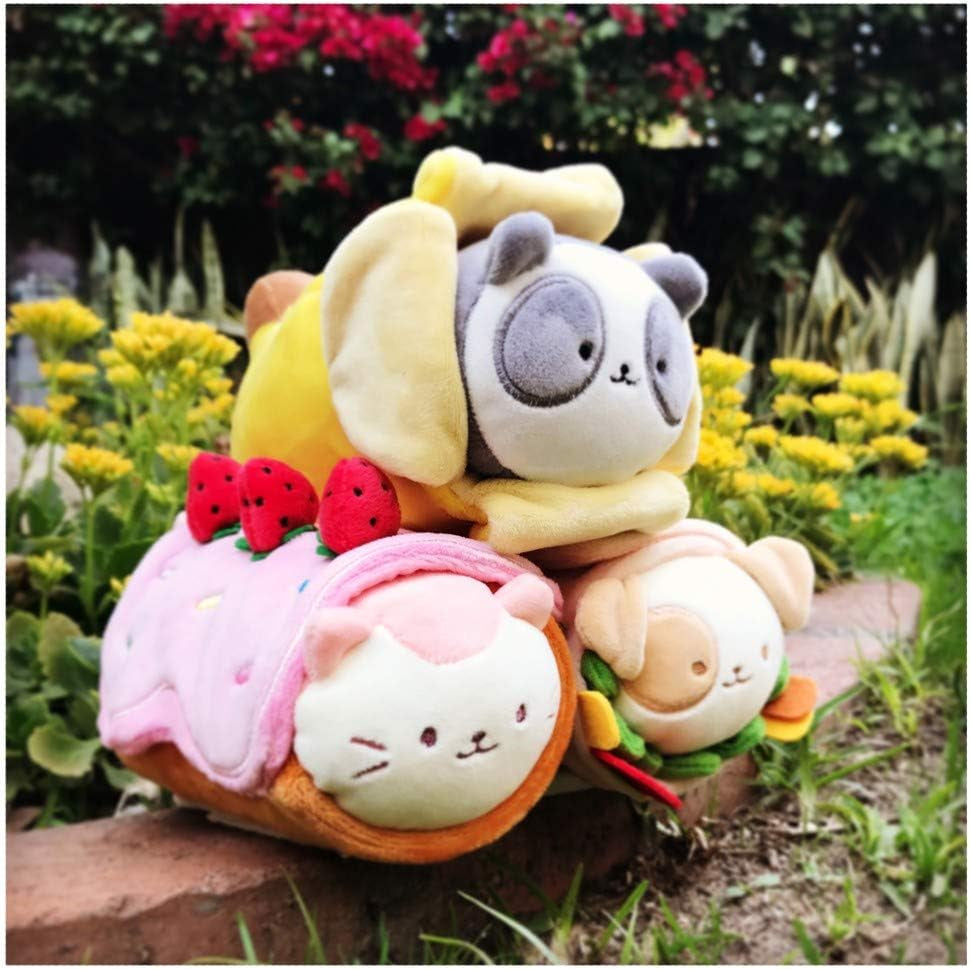 Plush Doll Pandaroll with Banana Blanket Cool Plush Toy