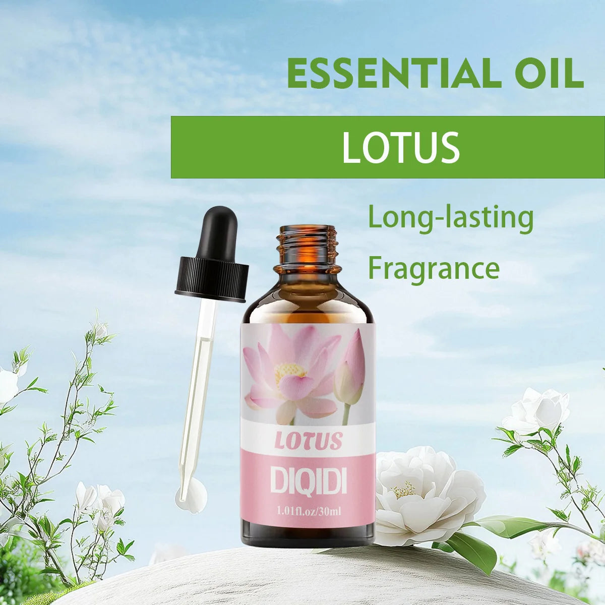 Lotus Essential Oil, Rich in Flavor, Home Aromatherapy Essential Oil, Multifunctional Essential Oil, Bathing, and Spa.