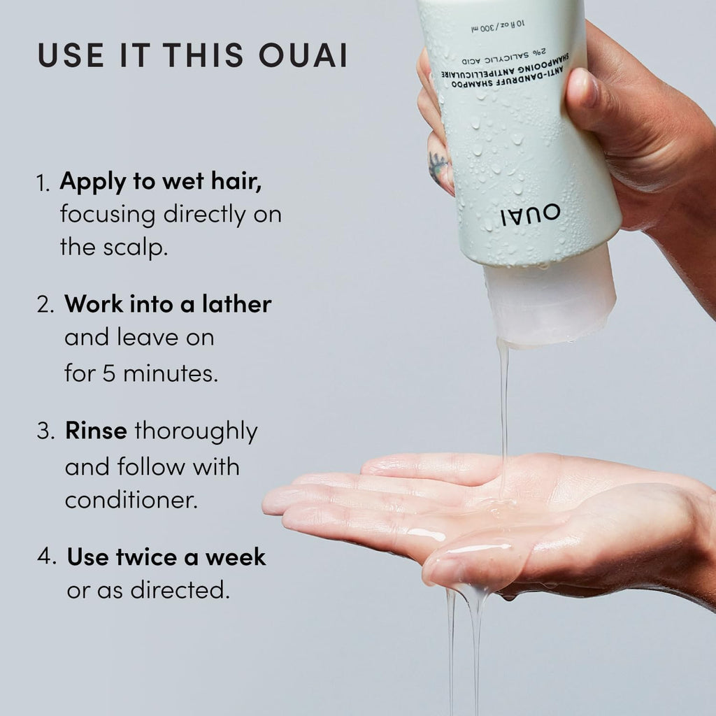 Anti-Dandruff Shampoo - Soothing Salicylic Acid Shampoo for Flaky, Dry and Itchy Scalp - Reduces Itching, Redness and Irritation - Sulfate Free Scalp Care - 300Ml