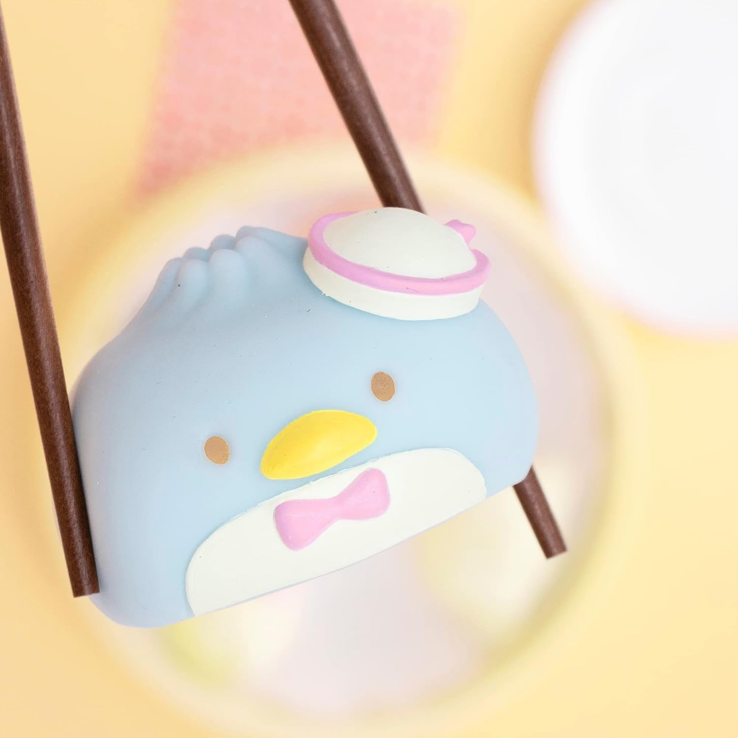 Squishu Capsule Hello Kitty & Friends Series 3: Steamed Bun - 1 Pc. | Cute Water-Filled Squishy Toy, Mystery Blind Capsule, Birthday Gift, Party Favor, Gift Basket Filler, Stress Relief
