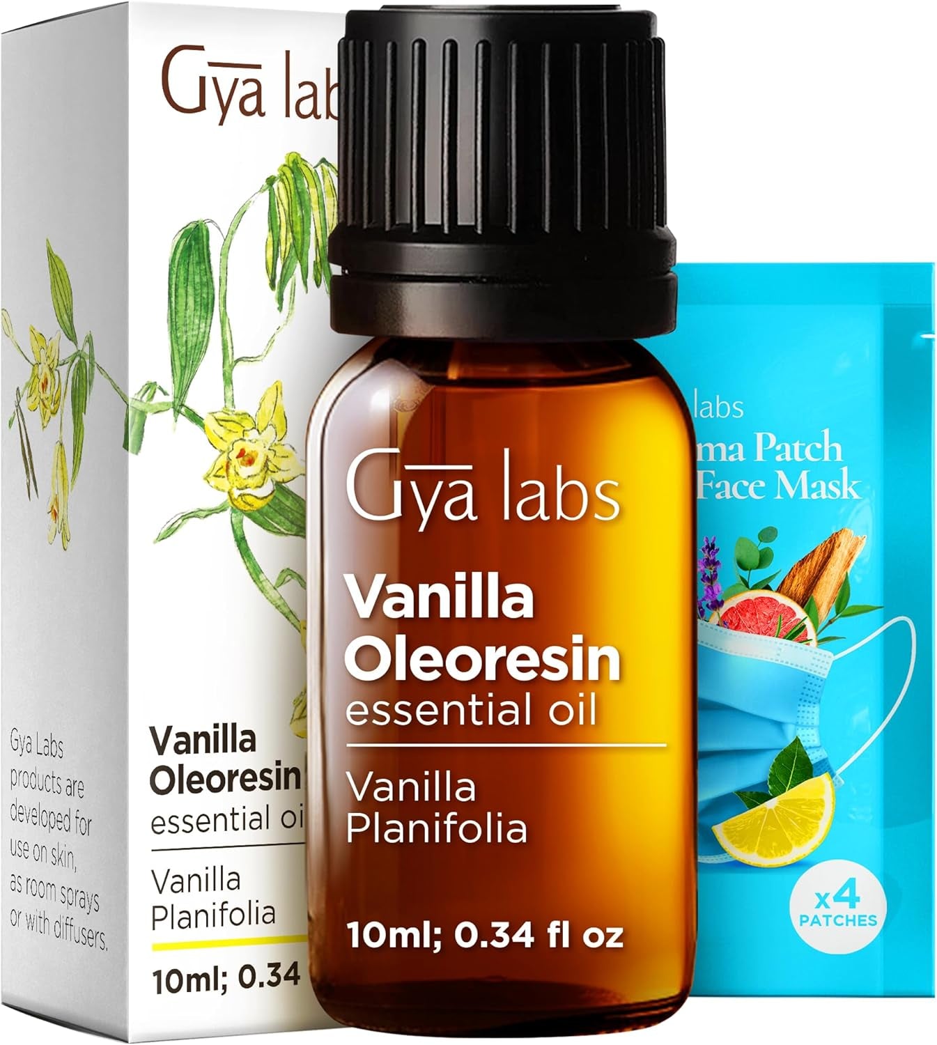 Vanilla Essential Oil for Diffuser - Vanilla Oleoresin Essential Oil - Vanilla Essential Oil for Skin & Candle Making - Long Lasting Vanilla Oil Perfume (10Ml)
