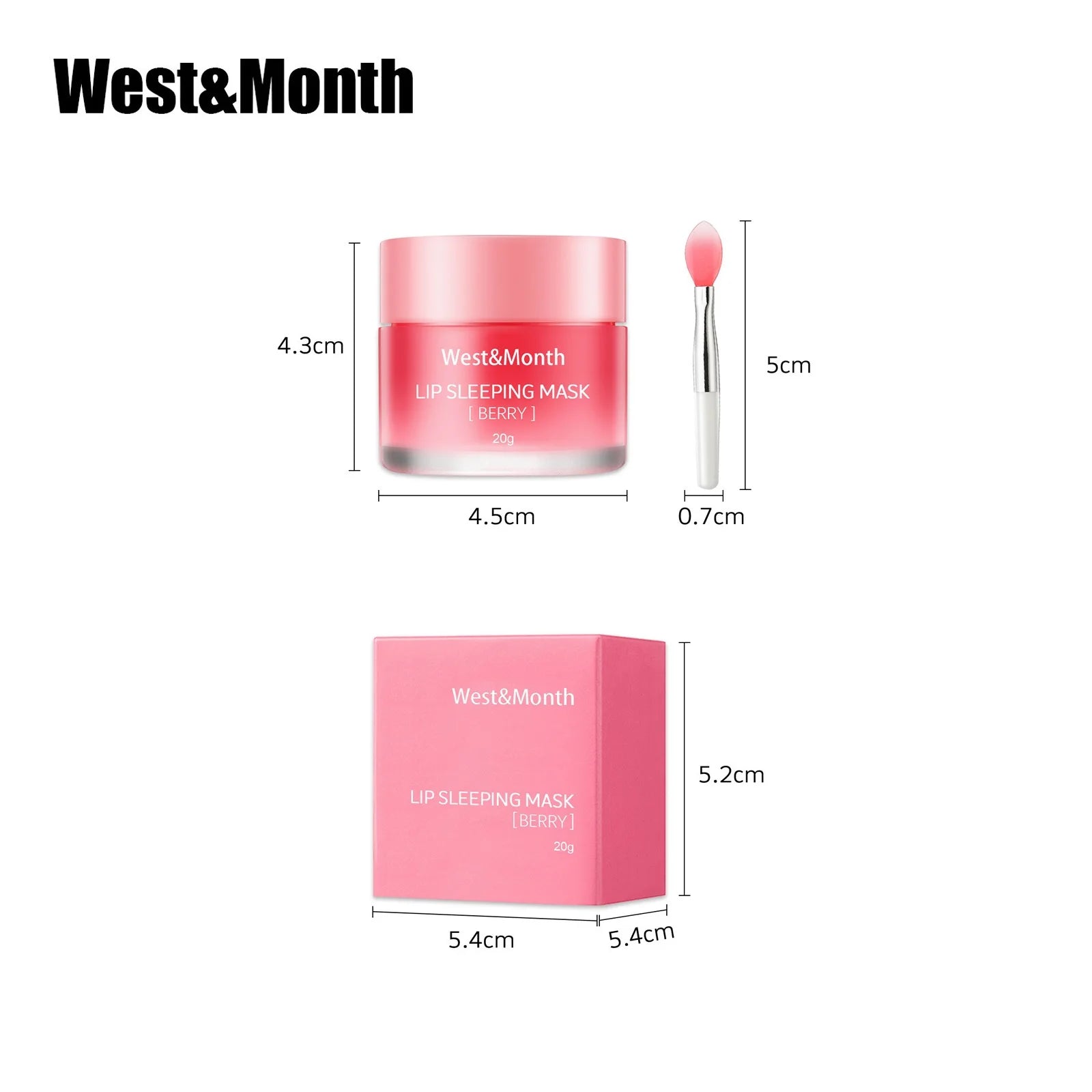 20G Berry Lip Sleeping Mask Night Sleep Maintenance Moisturizing Fade Lip Lines Nourishing Lip Balm Skin Care Korean Cosmetic