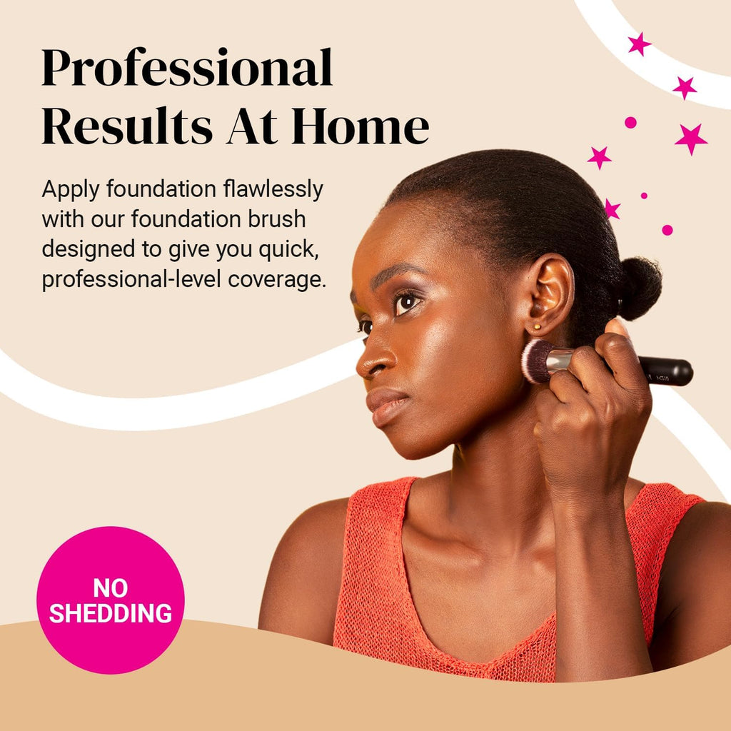 Flat Top Kabuki Brush by  - Premium Foundation Brush