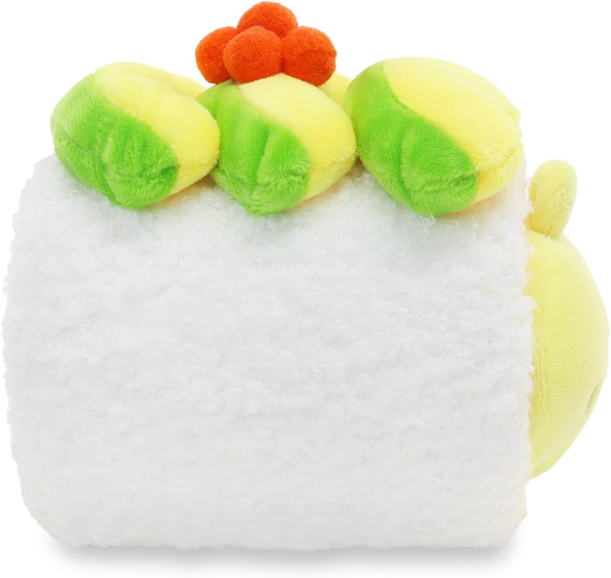 Avocado Sushi Chickiroll Plush Pillow, Kawaii Chick, 6" | Soft Plush Toy in Removable Burrito Outfit; Bedroom Decor and Birthday Gift for Kids and Women.