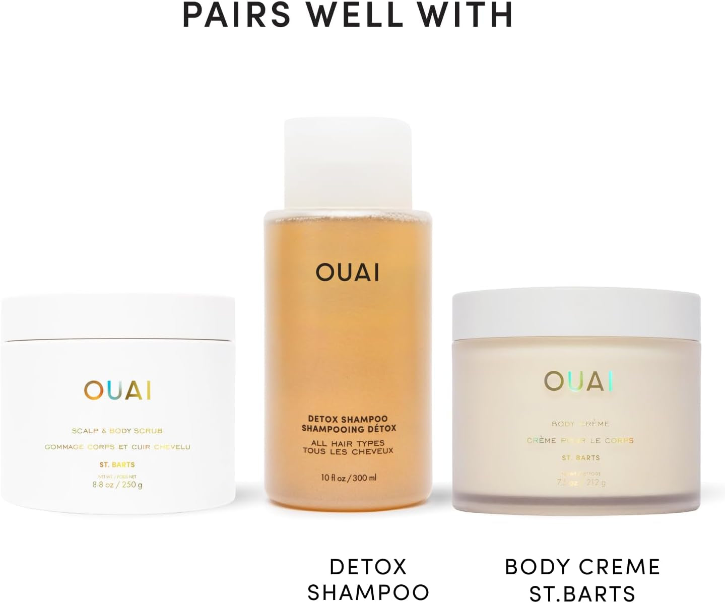 Scalp & Body Scrub, St. Barts - Foaming Coconut Oil Sugar Scrub & Gentle Scalp Exfoliator Cleanses, Removes Buildup & Moisturizes Skin - Paraben, Phthalate and Sulfate Free Body Care - 250G