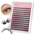 Natural Lash Clusters Wispy Cluster Eyelash Extensions 9-12MM Volume Individual Lashes 132Pcs CC Curl Classic Eyelash Clusters Soft Lash Extensions Easy to Apply for Beginners by