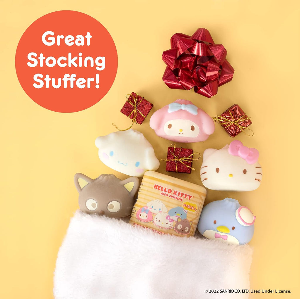 Squishu Capsule Hello Kitty & Friends Series 3: Steamed Bun - 1 Pc. | Cute Water-Filled Squishy Toy, Mystery Blind Capsule, Birthday Gift, Party Favor, Gift Basket Filler, Stress Relief