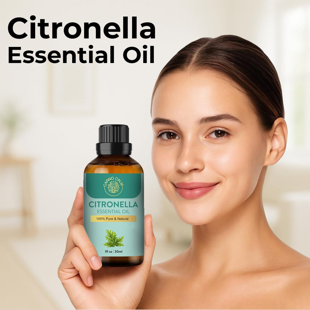 Citronella Essential Oil 30Ml | Great for Candle Making, Wax Melts, Aroma | for Natural Soap Making, Cleaning Supplies, Diffuser, Humidifier, DIY, Home, Office, Cruelty Free | Vegan | 1 Fl. Oz