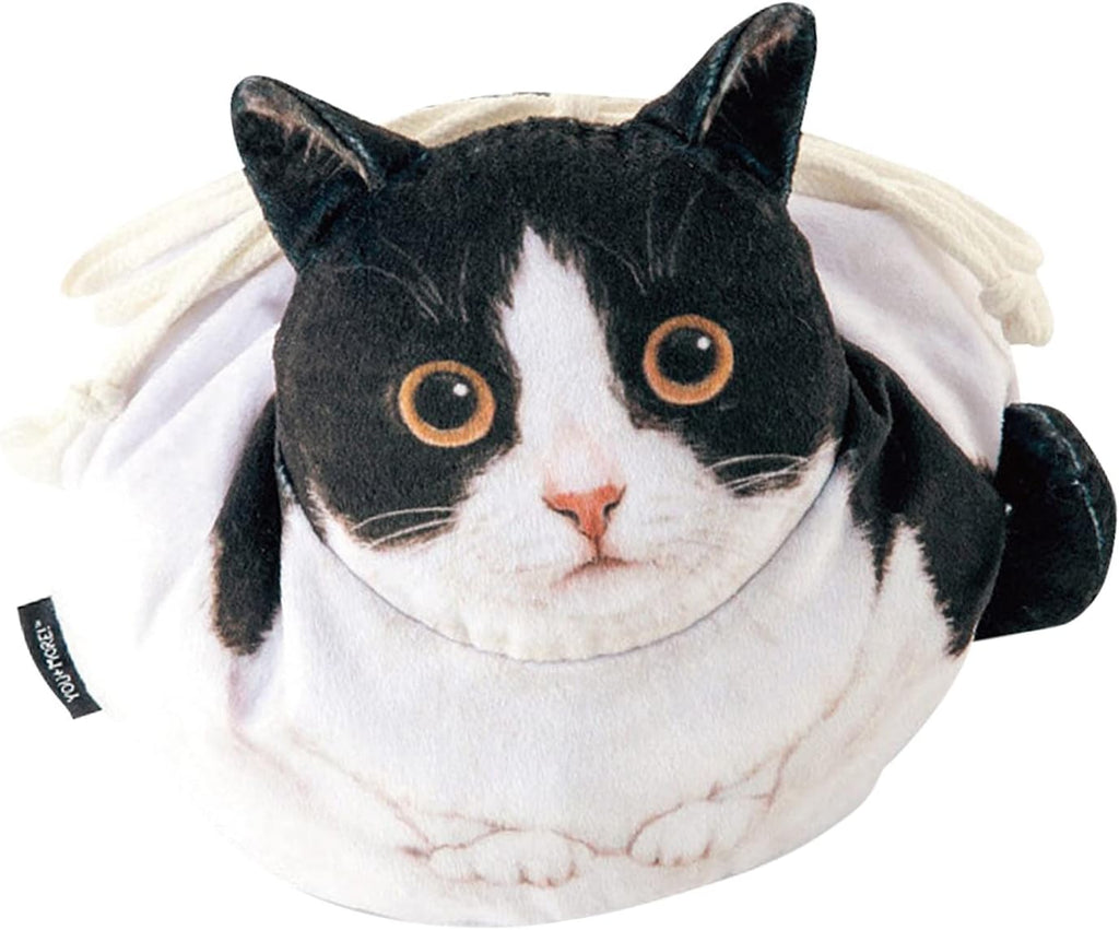 Cat Cosmetic Bag - Cat Shaped Funny Kitten Drawstring Toiletry Bag,Soft Makeup Travel Bag Organizer and Cat Coin Pouch Purse for Bathroom, Vacation, Gym