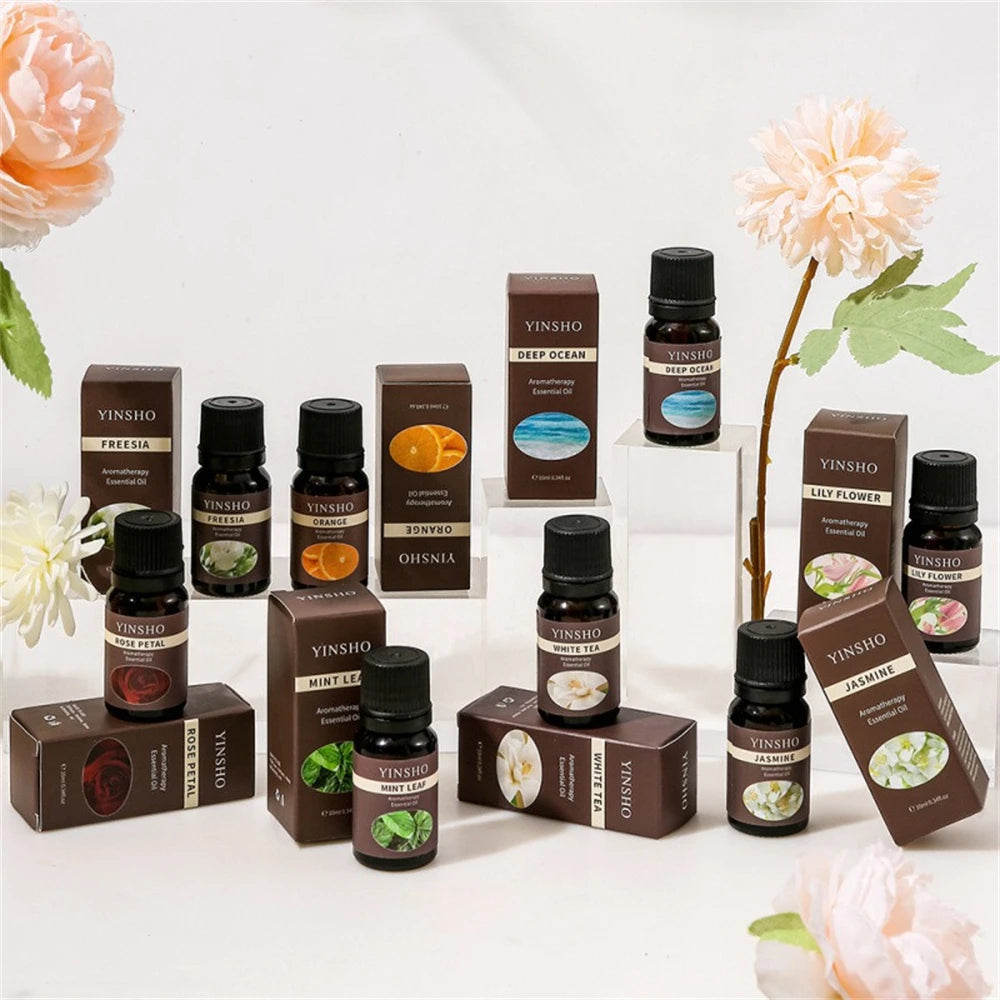 13 Flavors 10Ml Essential Oils for Aroma Diffuser Air Humidifier Home Water-Soluble DIY Versatile Deodorizing Spray Refresher