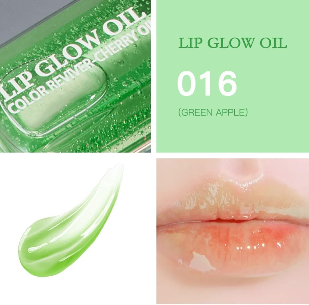Hydrating Lip Glow Oil, Plumping Lip Gloss Tinted Lip Balm Transparent Lip Care, Long Lasting Hydrating Lip Gloss Tinted Lip Non-Sticky, Lip Tint Lip Care Oil for Dry Lip