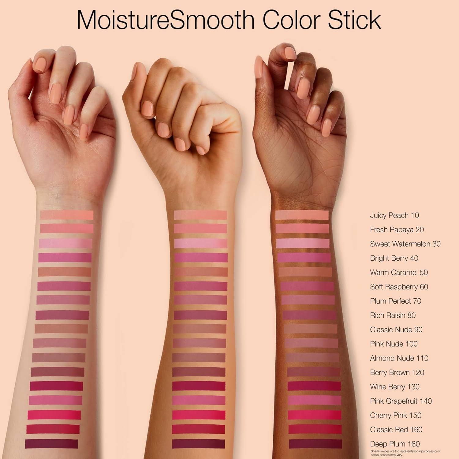 Neutrogena Moisture Smooth Color Stick for Lips, Moisturizing and Conditioning Lipstick with a Balm-Like Formula, Nourishing Shea Butter and Fruit Extracts, 120 Berry Brown.011 Oz (Pack of 1)