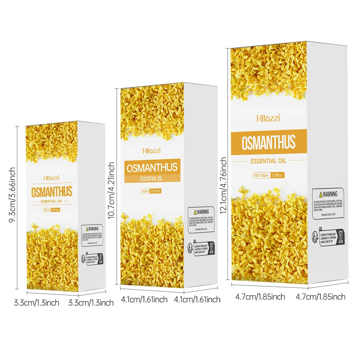 100Ml/60Ml/30Ml Osmanthus Essential Oil Plant Essential Oil Pure Essential Oil Humidifier Aromatherapy Soap DIY Production